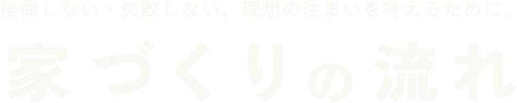 家づくりの流れ